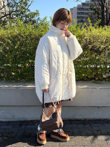 モンスタージャケット（オフホワイト/ベージュ/キナリ）｜ehka sopo（エヘカソポ）通販