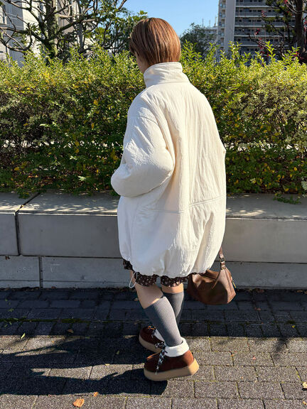 モンスタージャケット（オフホワイト/ベージュ/キナリ）｜ehka sopo（エヘカソポ）通販