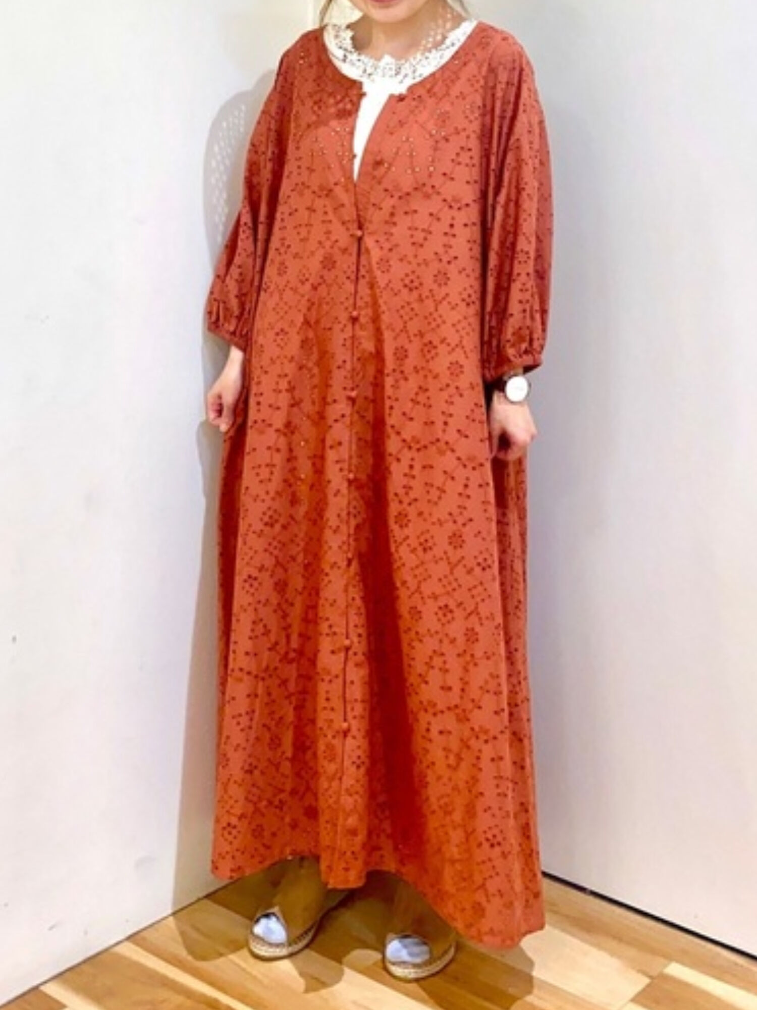 セール 前後2wayコットンレースワンピース ブラック オレンジ キナリ ワンピース Samansa Mos2 Blue サマンサモスモス ブルー 公式通販