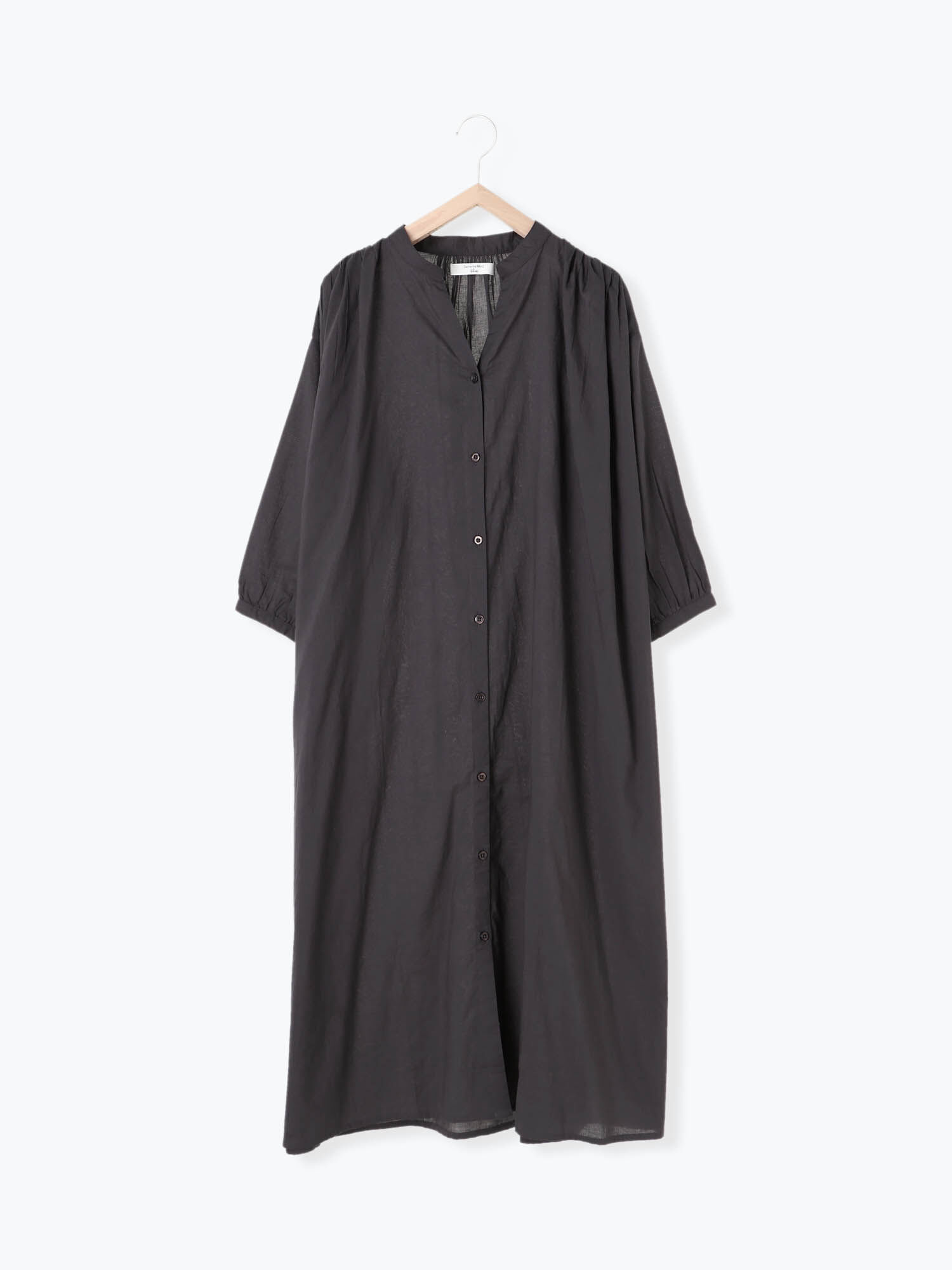 セール ショルダーギャザーワンピース チャコールグレー ベージュ サックスブルー ワンピース Samansa Mos2 Blue サマンサモスモス ブルー 公式通販