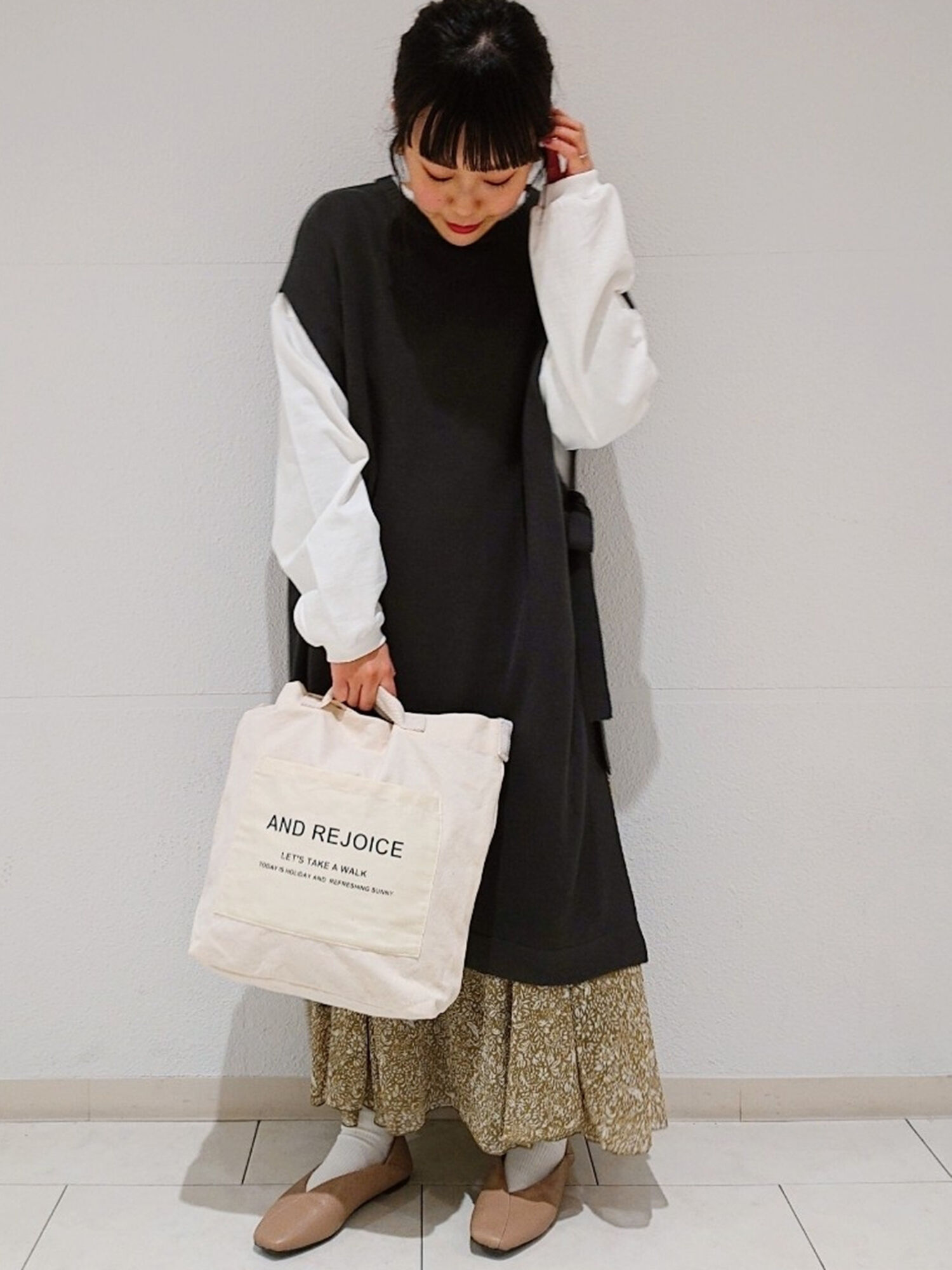 セール ロングニットベスト オフホワイト チャコールグレー ミント トップス Samansa Mos2 Blue サマンサモスモス ブルー 公式通販