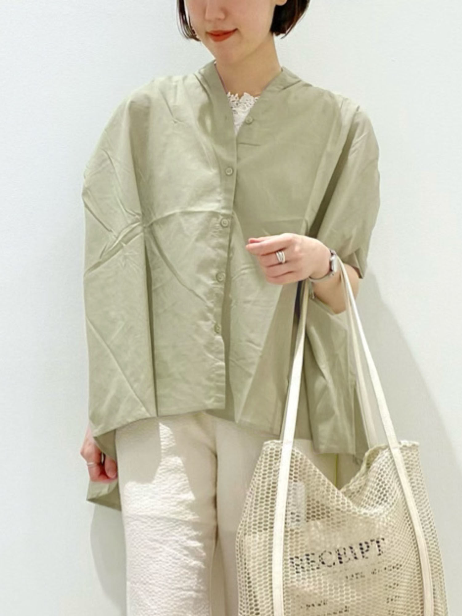 セール ショルダーギャザーブラウス チャコールグレー ミント サックスブルー キナリ トップス Samansa Mos2 Blue サマンサモスモス ブルー 公式通販