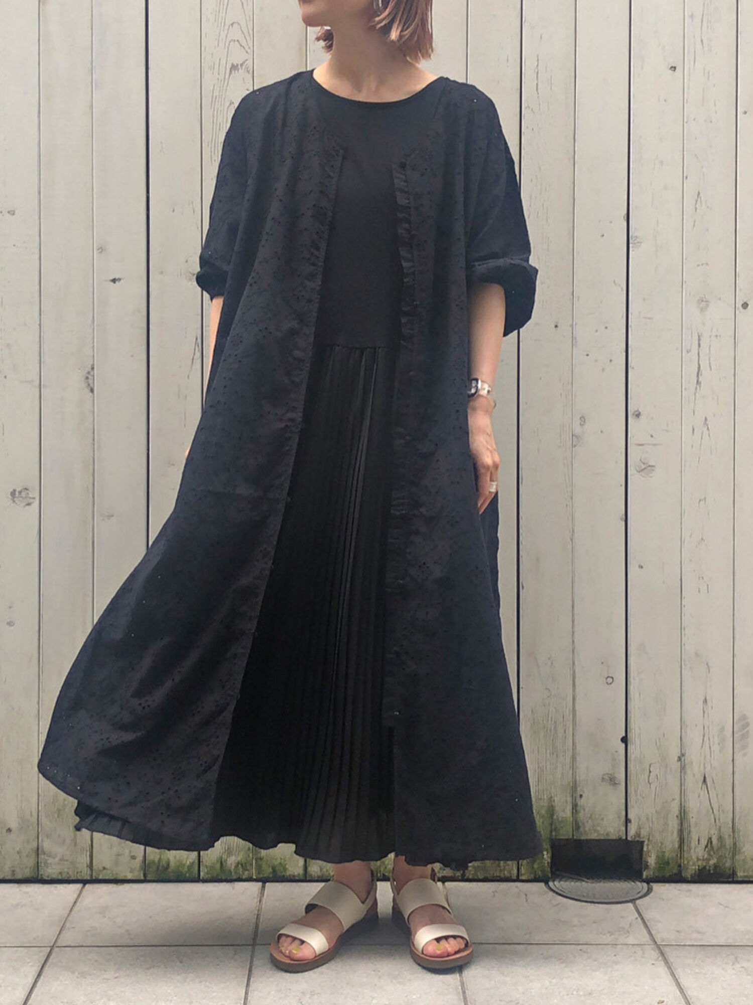 セール プリーツドッキングワンピース ブラック モカ グリーン ワンピース Samansa Mos2 Blue サマンサモスモス ブルー 公式通販