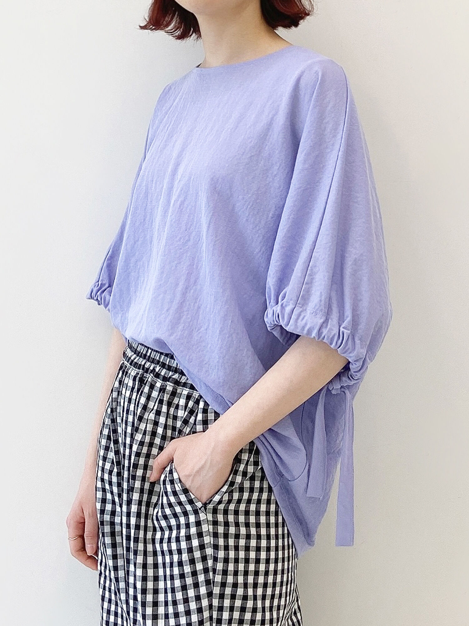 セール ドルマンスリーブプルオーバー チャコールグレー マスタード カーキ ブルー キナリ トップス Samansa Mos2 Blue サマンサモスモス ブルー 公式通販