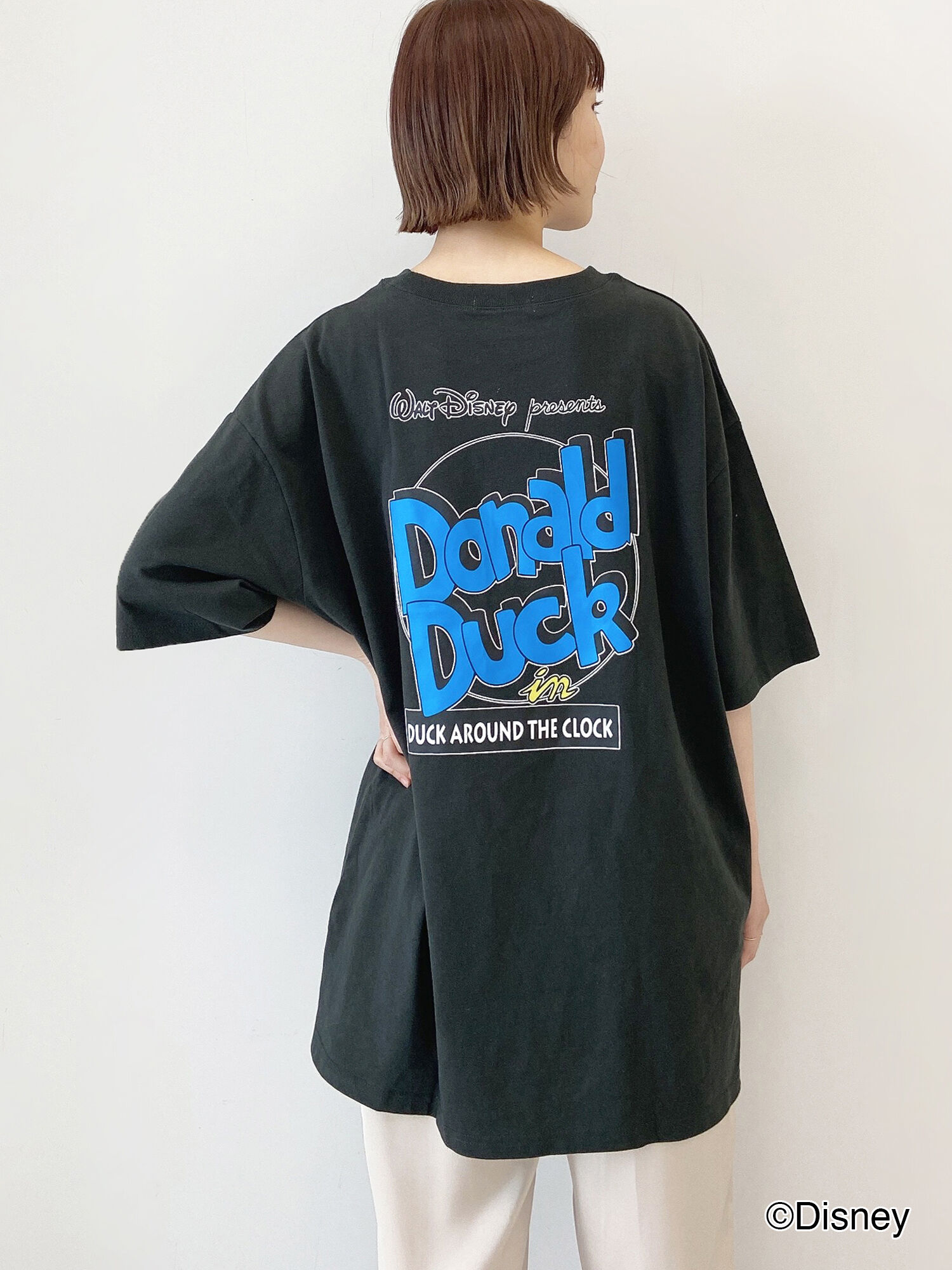 セール Disney ドナルド ビッグtシャツ チャコールグレー キナリ トップス カットソー Samansa Mos2 Blue サマンサモスモス ブルー 公式通販