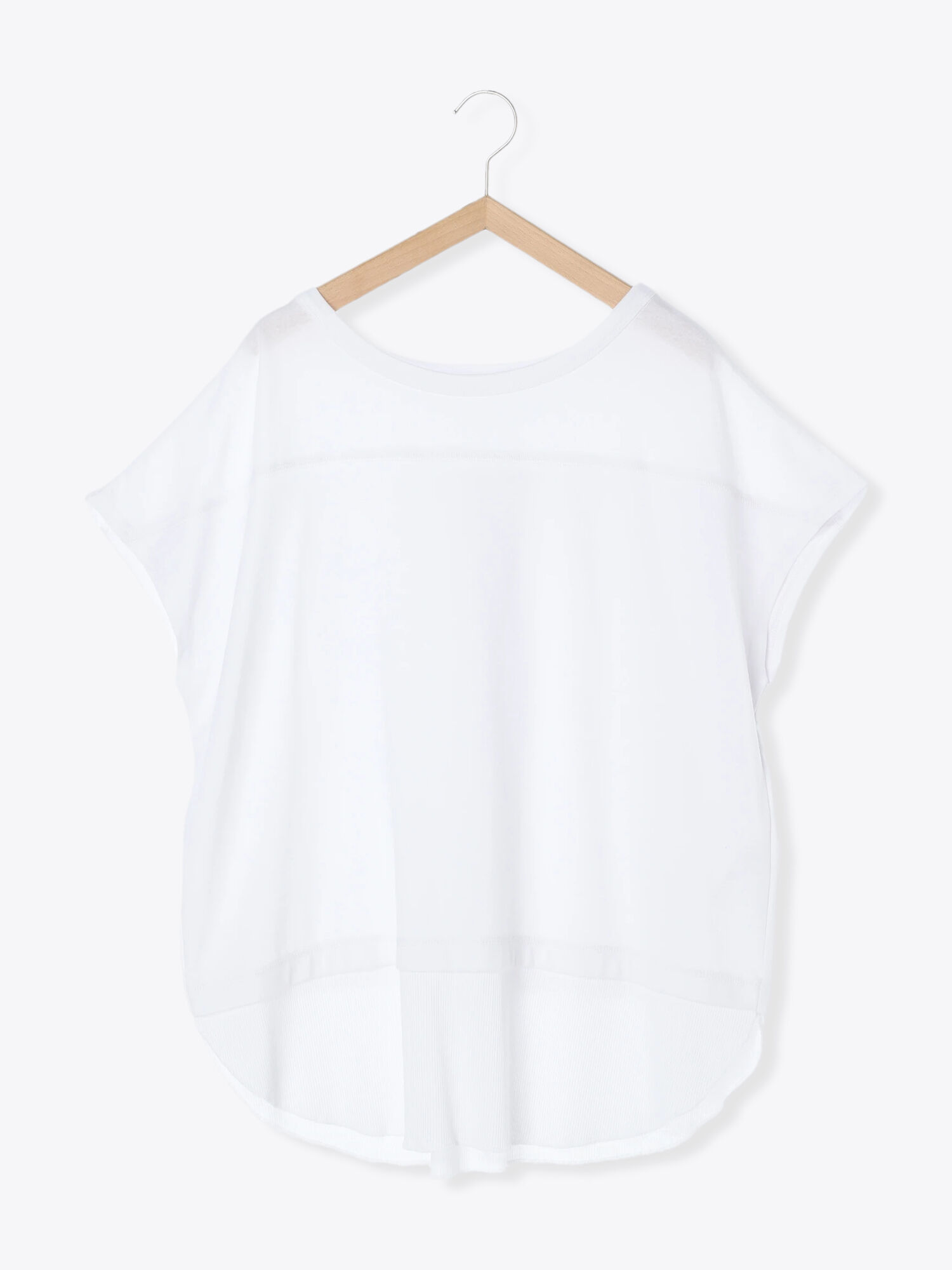 セール フェイクレイヤードフレンチtシャツ オフホワイト チャコールグレー ｓグレー トップス Tシャツ Samansa Mos2 Blue サマンサモスモス ブルー 公式通販