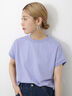 フレンチスリーブTシャツ（パープル）｜Samansa Mos2 blue（サマンサモスモス ブルー）通販