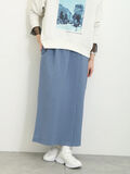 膨れジャカードナロースカート（ブルー）｜Samansa Mos2 blue（サマンサモスモス ブルー）通販