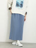 膨れジャカードナロースカート（ブルー）｜Samansa Mos2 blue（サマンサモスモス ブルー）通販