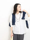 マルチスタイルシャツ（オフホワイト）｜Samansa Mos2 blue（サマンサモスモス ブルー）通販