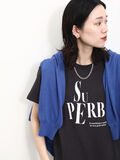 プリントTシャツ（チャコールグレー）｜Samansa Mos2 blue（サマンサモスモス ブルー）通販