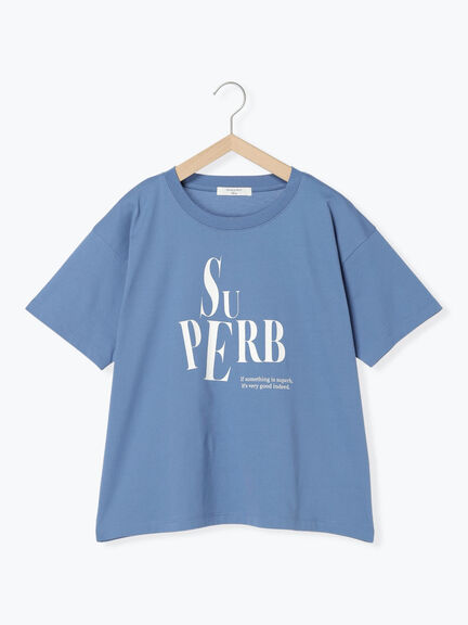 プリントTシャツ（オフホワイト/チャコールグレー/イエロー/ブルー/Ｓグレー）｜Samansa Mos2 blue（サマンサモスモス ブルー）通販