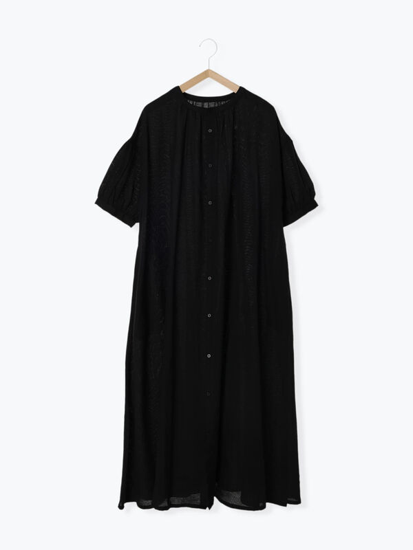 リネン 麻 くじか カフタンワンピース ソワソアSoi-e麻混ウエスト  