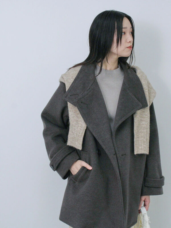 サマンサモスモス ブルー Samansa Mos2 blue スタンドカラー