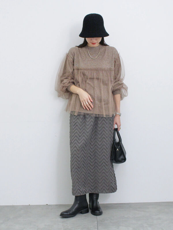 【超特価‼️】MSGM エムエスジーエム バンブー柄フリンジスカート 40 超特価‼️】MSGM エムエスジーエム バンブー柄フリンジスカート 40