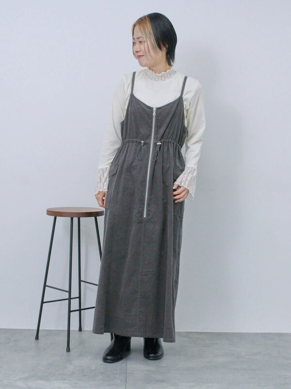 URBAN RESEARCH ITEMS｜コーデュロイスキッパーワンピース