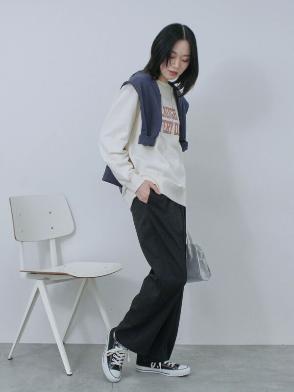 セール】 裏毛ロゴスウェット（オフホワイト/グレー/イエロー/ブルー