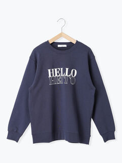 正規品♡裏毛プルオーバー♡ネイビー　スウェット　ロゴ セール】アソートエンブレム裏毛プルオーバー（スウェット