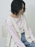 【ECO DENIM】 ペプラムベスト（オフホワイト/チャコールグレー）｜Samansa Mos2 blue（サマンサモスモス ブルー）通販