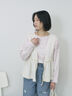 【ECO DENIM】 ペプラムベスト（オフホワイト/チャコールグレー）｜Samansa Mos2 blue（サマンサモスモス ブルー）通販