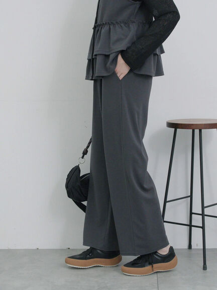 ストレートパンツ(セットアップ可)（チャコールグレー/ライトベージュ/ベージュ/カーキ）｜Samansa Mos2 blue（サマンサモスモス ブルー）通販