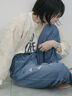 【ECO DENIM】ウエストフリルパンツ（グレー/サックスブルー/ブルー）｜Samansa Mos2 blue（サマンサモスモス ブルー）通販