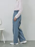 【ECO DENIM】ウエストフリルパンツ（グレー/サックスブルー/ブルー）｜Samansa Mos2 blue（サマンサモスモス ブルー）通販