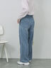 【ECO DENIM】ウエストフリルパンツ（グレー/サックスブルー/ブルー）｜Samansa Mos2 blue（サマンサモスモス ブルー）通販