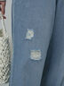 【ECO DENIM】ウエストフリルパンツ（グレー/サックスブルー/ブルー）｜Samansa Mos2 blue（サマンサモスモス ブルー）通販