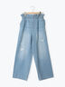 【ECO DENIM】ウエストフリルパンツ（グレー/サックスブルー/ブルー）｜Samansa Mos2 blue（サマンサモスモス ブルー）通販