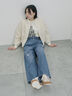 【ECO DENIM】ウエストフリルパンツ（グレー/サックスブルー/ブルー）｜Samansa Mos2 blue（サマンサモスモス ブルー）通販