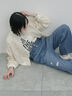 【ECO DENIM】ウエストフリルパンツ（グレー/サックスブルー/ブルー）｜Samansa Mos2 blue（サマンサモスモス ブルー）通販