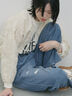 【ECO DENIM】ウエストフリルパンツ（グレー/サックスブルー/ブルー）｜Samansa Mos2 blue（サマンサモスモス ブルー）通販