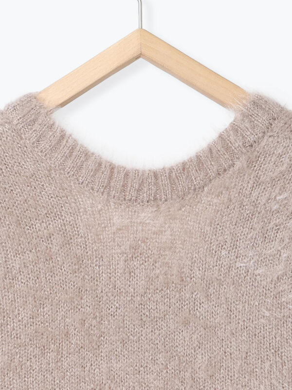 seyto（セイト）の「Shaggy switching knit vest / シャギー