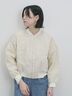総刺繍シアーブルゾン（グレー/ブラック/キナリ）｜Samansa Mos2 blue（サマンサモスモス ブルー）通販