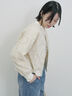 総刺繍シアーブルゾン（グレー/ブラック/キナリ）｜Samansa Mos2 blue（サマンサモスモス ブルー）通販