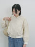 総刺繍シアーブルゾン（グレー/ブラック/キナリ）｜Samansa Mos2 blue（サマンサモスモス ブルー）通販