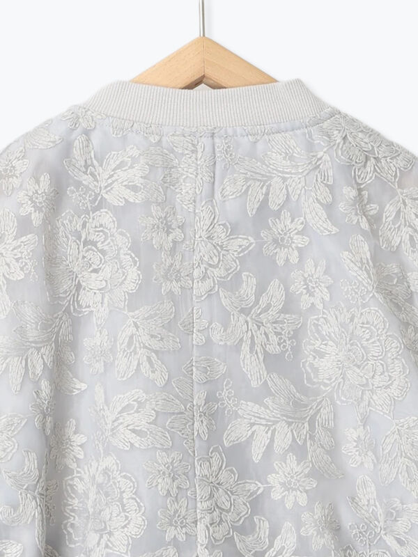 Sov.（ソブ）の「刺繍付きシースルーブルゾン（ブルゾン）」 - WEAR