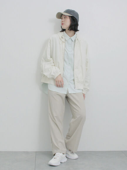 タックストレートパンツ（グレー/ライトベージュ/ベージュ/ネイビー）｜Samansa Mos2 blue（サマンサモスモス ブルー）通販