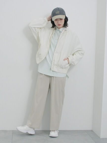 タックストレートパンツ（グレー/ライトベージュ/ベージュ/ネイビー）｜Samansa Mos2 blue（サマンサモスモス ブルー）通販