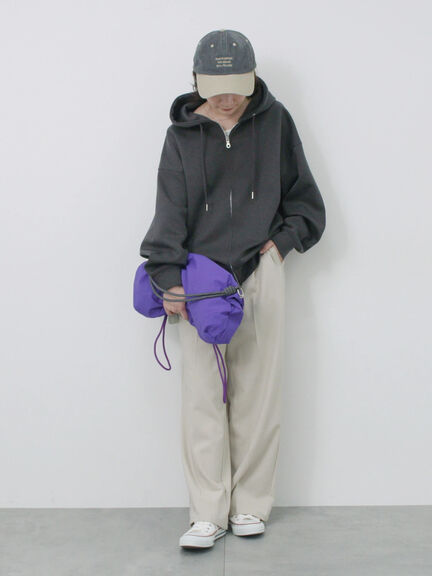 タックストレートパンツ（グレー/ライトベージュ/ベージュ/ネイビー）｜Samansa Mos2 blue（サマンサモスモス ブルー）通販