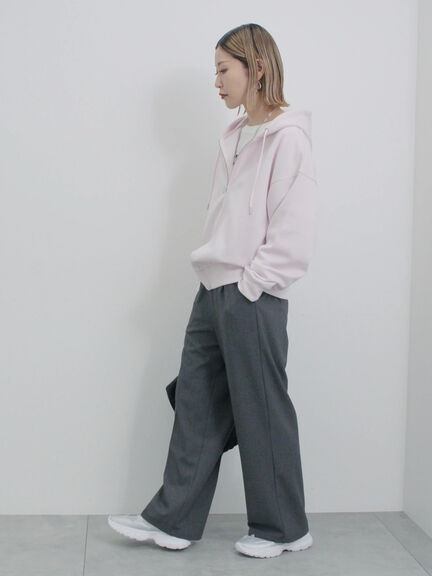 タックストレートパンツ（グレー/ライトベージュ/ベージュ/ネイビー）｜Samansa Mos2 blue（サマンサモスモス ブルー）通販