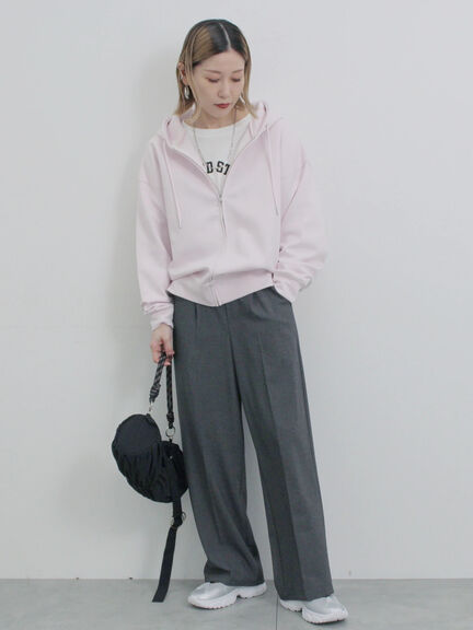 タックストレートパンツ（グレー/ライトベージュ/ベージュ/ネイビー）｜Samansa Mos2 blue（サマンサモスモス ブルー）通販
