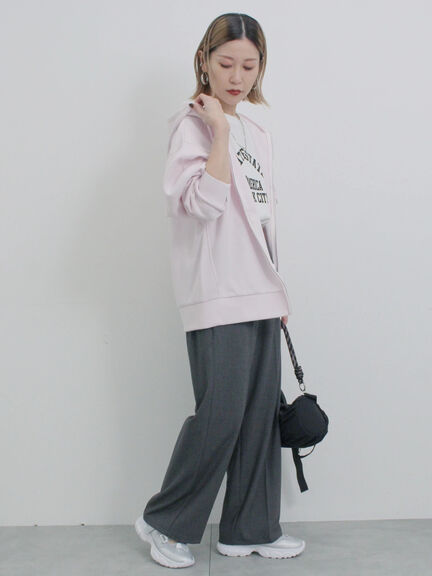 タックストレートパンツ（グレー/ライトベージュ/ベージュ/ネイビー）｜Samansa Mos2 blue（サマンサモスモス ブルー）通販