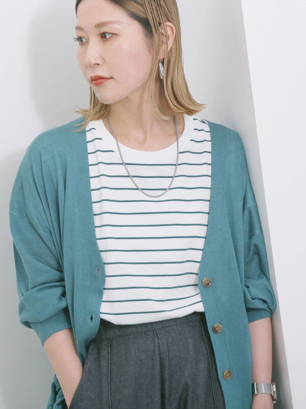 Stone  水色カーディガン 80's~ PINE STATE Knit Cardigan SkyBlue USA製 SIZE M 80年代 ニット