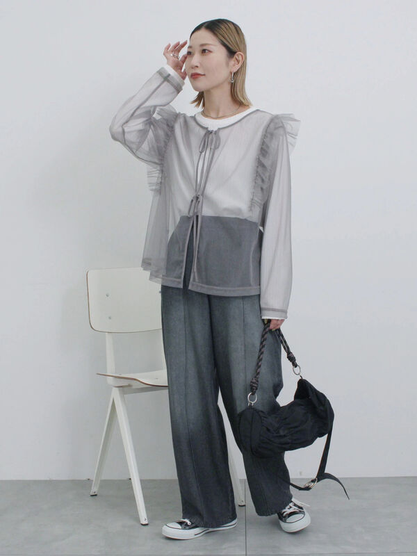 【VALAVASAS】ESSENCE ライトグレー ストレート ジーンズ Essence Stacked Jeans Lt Grey – Valabasas