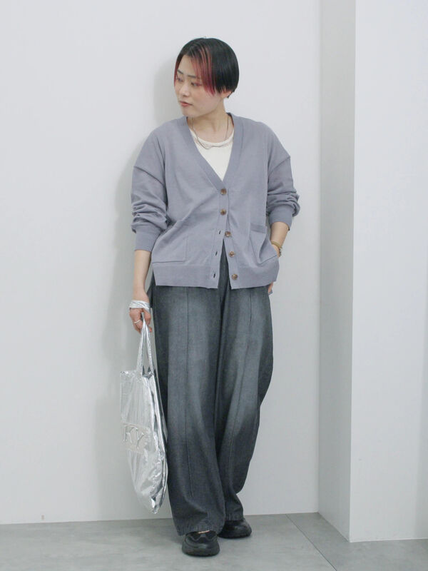 セール】 マルチスタイルVネックカーディガン（グレー