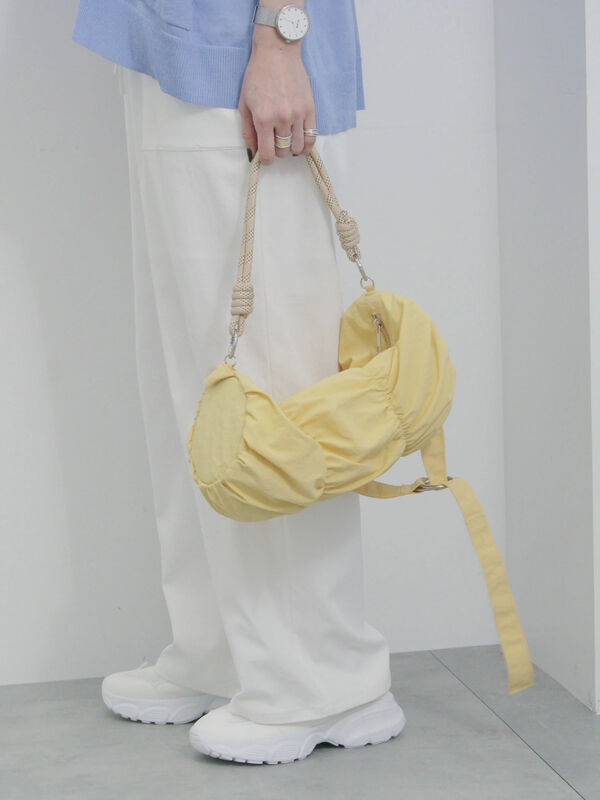 シャーリングミニドラムバッグ（イエロー）｜Samansa Mos2 blue（サマンサモスモス ブルー）通販