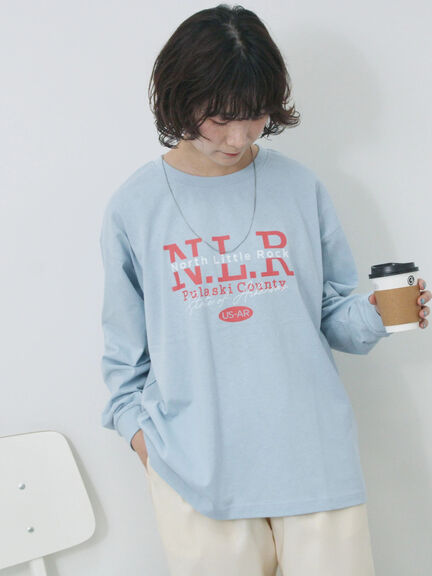 セール】ワッフル×布帛切替プルオーバー（Tシャツ/カットソー