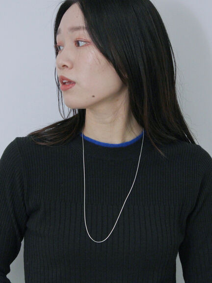 ◎配色リブニットプルオーバー（オフホワイト/グレー/ブラック）｜Samansa Mos2 blue（サマンサモスモス ブルー）通販